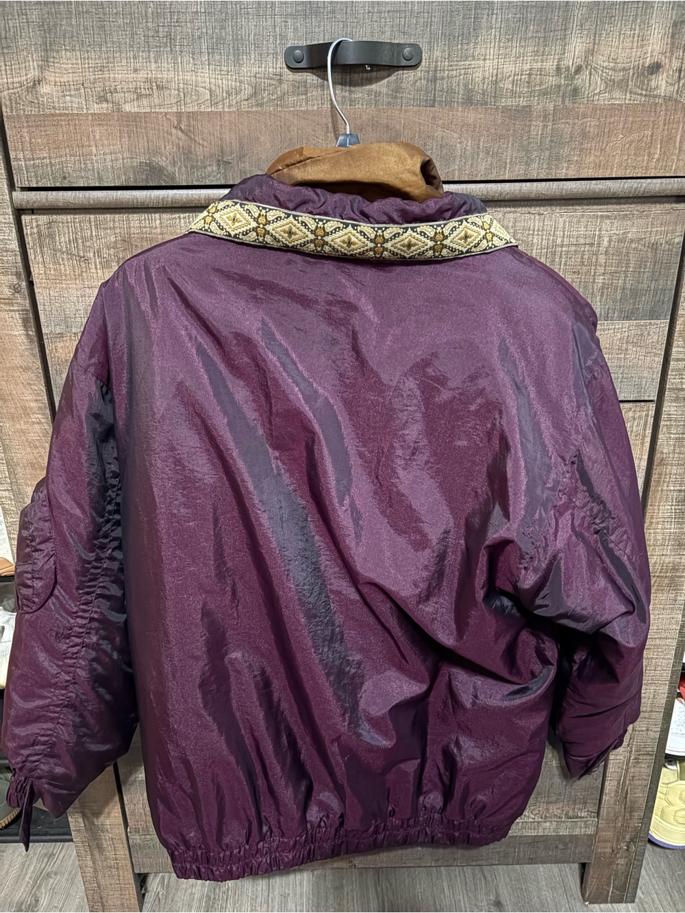 Andy Johns Vintage Plum Puffer Jacket - Picture 2 of 9